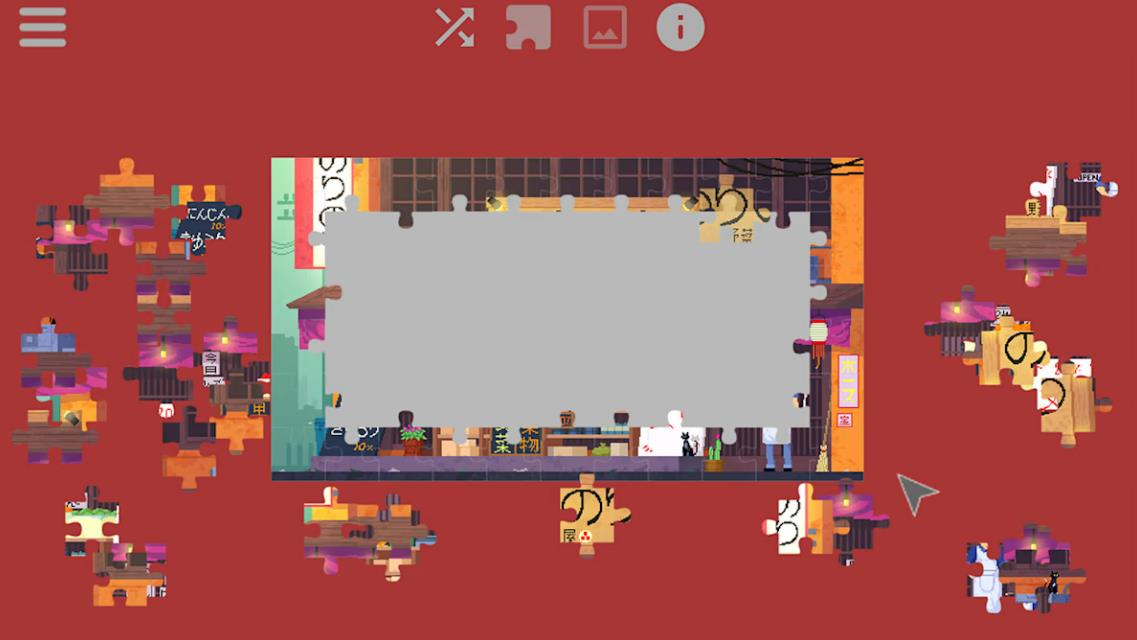 日本的日常生活-动画拼图 Daylife in Japan – Pixel Art Jigsaw Puzzle_1