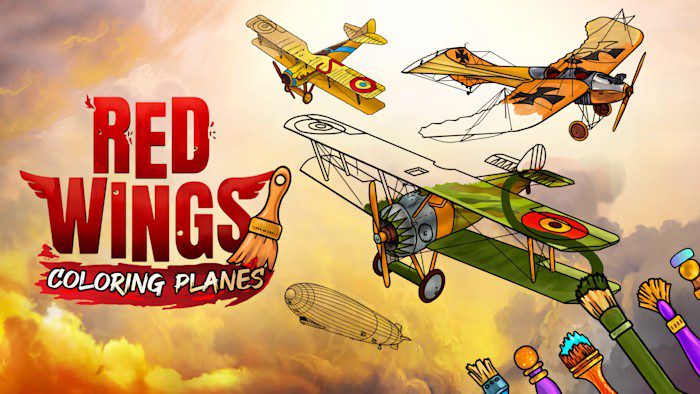 红翼着色飞机 Red Wings Coloring Planes_0