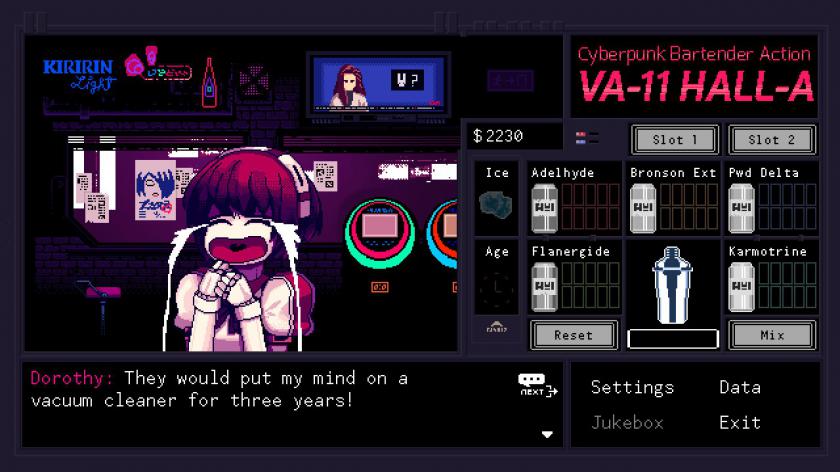 Switch《VA-11 HALL-A：赛博朋克酒保行动》_0