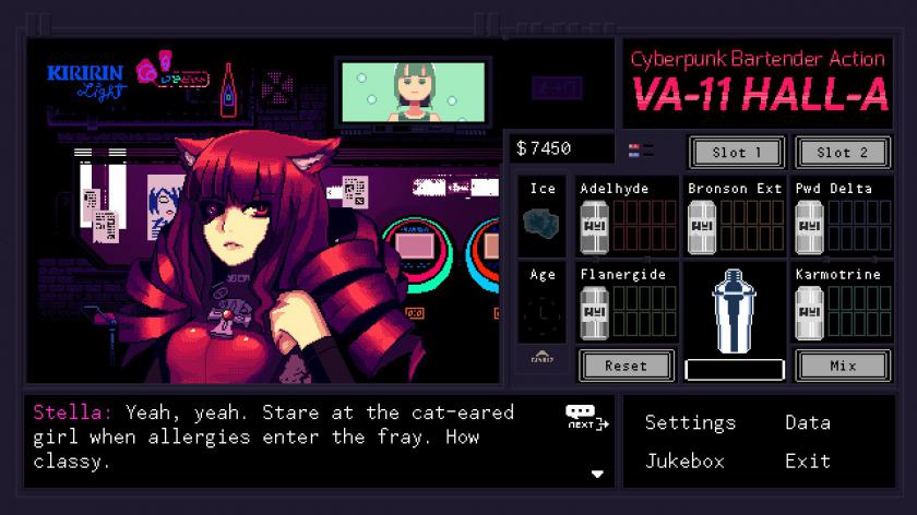 Switch《VA-11 HALL-A：赛博朋克酒保行动》_2